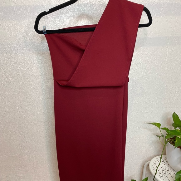 One shoulder midi Drape dress - Picture 6 of 6